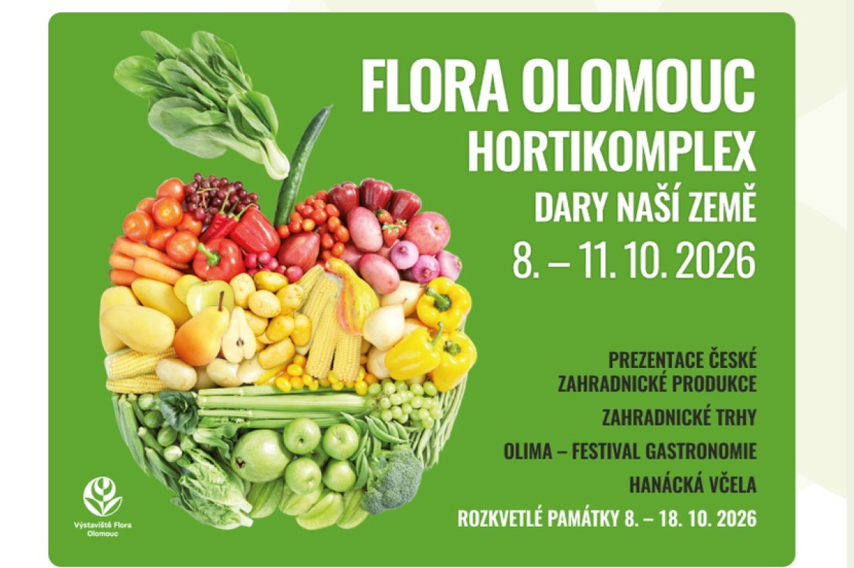 Flora Olomouc – Hortikomplex 2026 – 31.ročník zahradnické výstavy