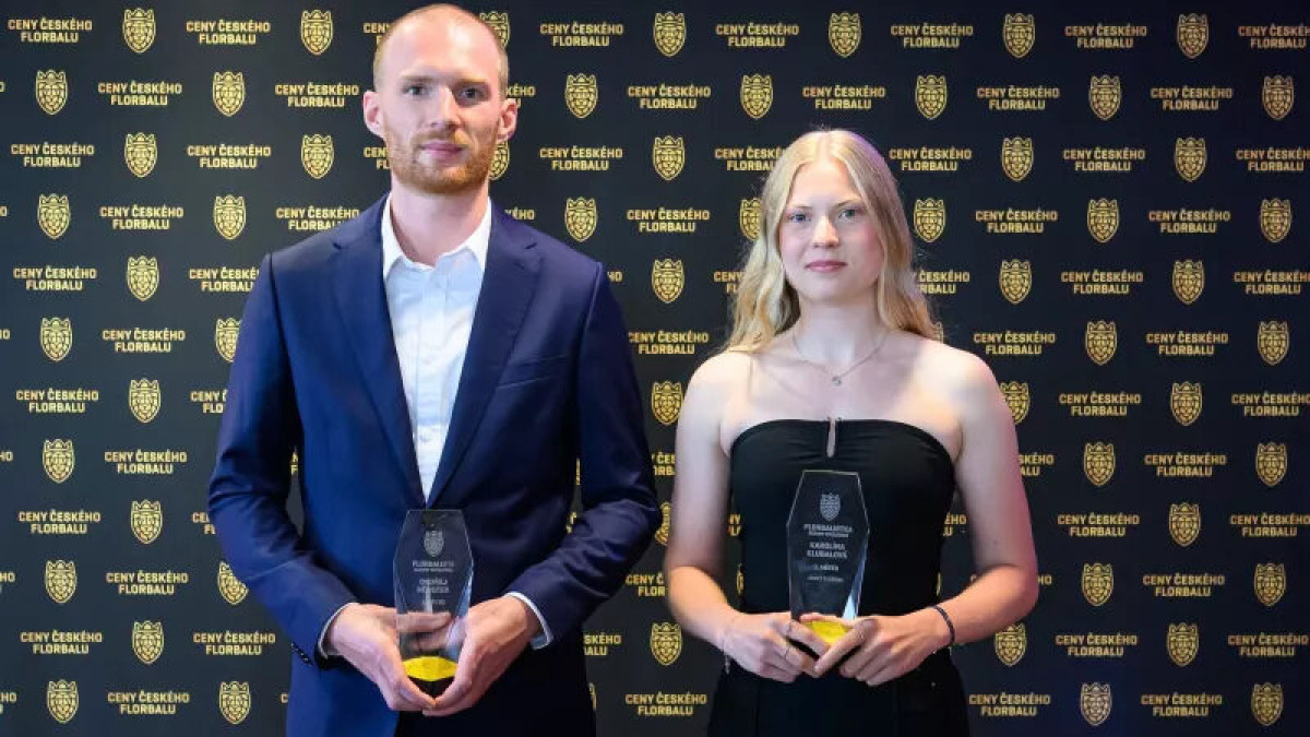 Němeček potřetí ovládl Ceny Českého florbalu, Klubalová slaví premiéru