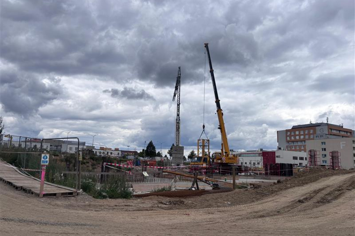 Stavba nového pavilonu pro Nemocnici Jihlava jede podle plánu