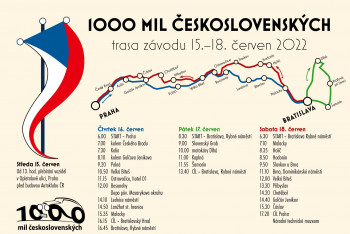 1000 mil československých letos pojede ve dnech 15.-18. června 2022 rekordních 120 posádek