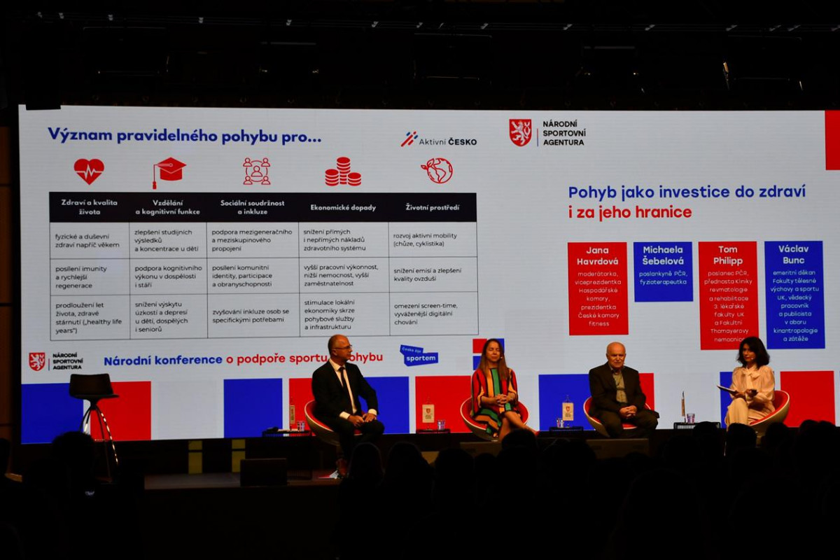 Národní konference o podpoře sportu a pohybu jako odrazový můstek k celospolečenské změně pořádaná 143 dnů před volbami do Parlamentu