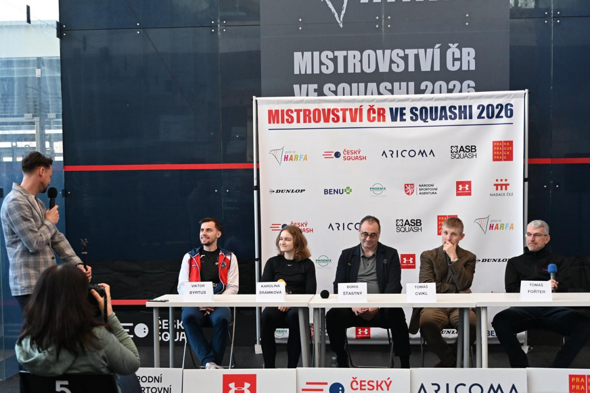 Squashisté bojují o olympiádu. Před startem českého šampionátu dorazil ministr sportu