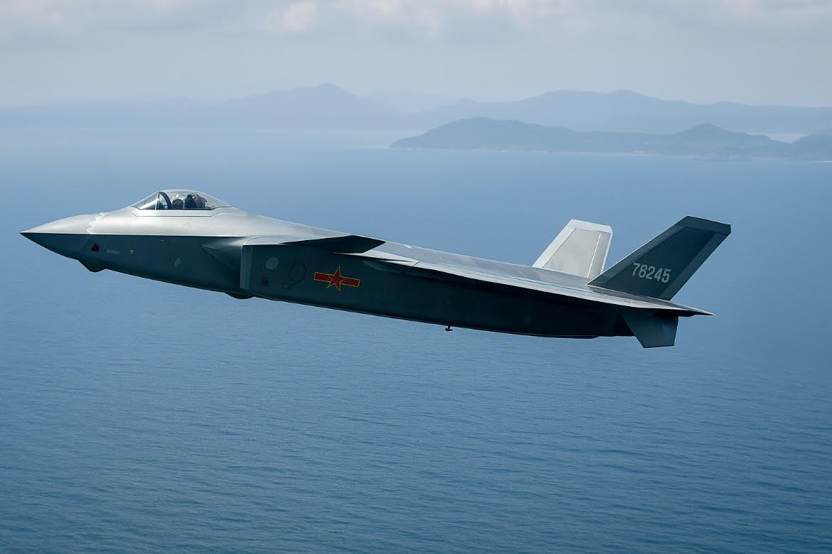 Čínské stíhačky J-20 přeletěly Tsushimskou úžinu bez odhalení