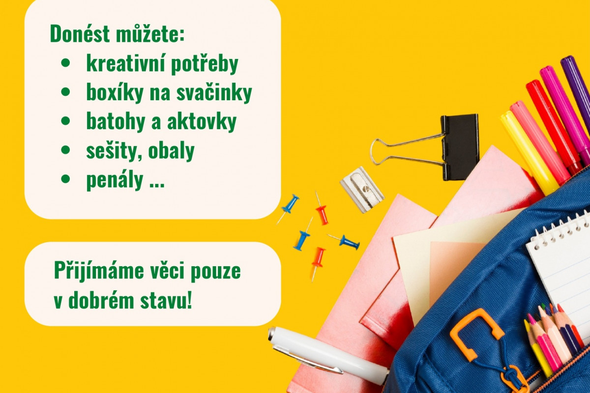 Praha 8 a Zerowasters pořádá sbírku aktovek a školních potřeb