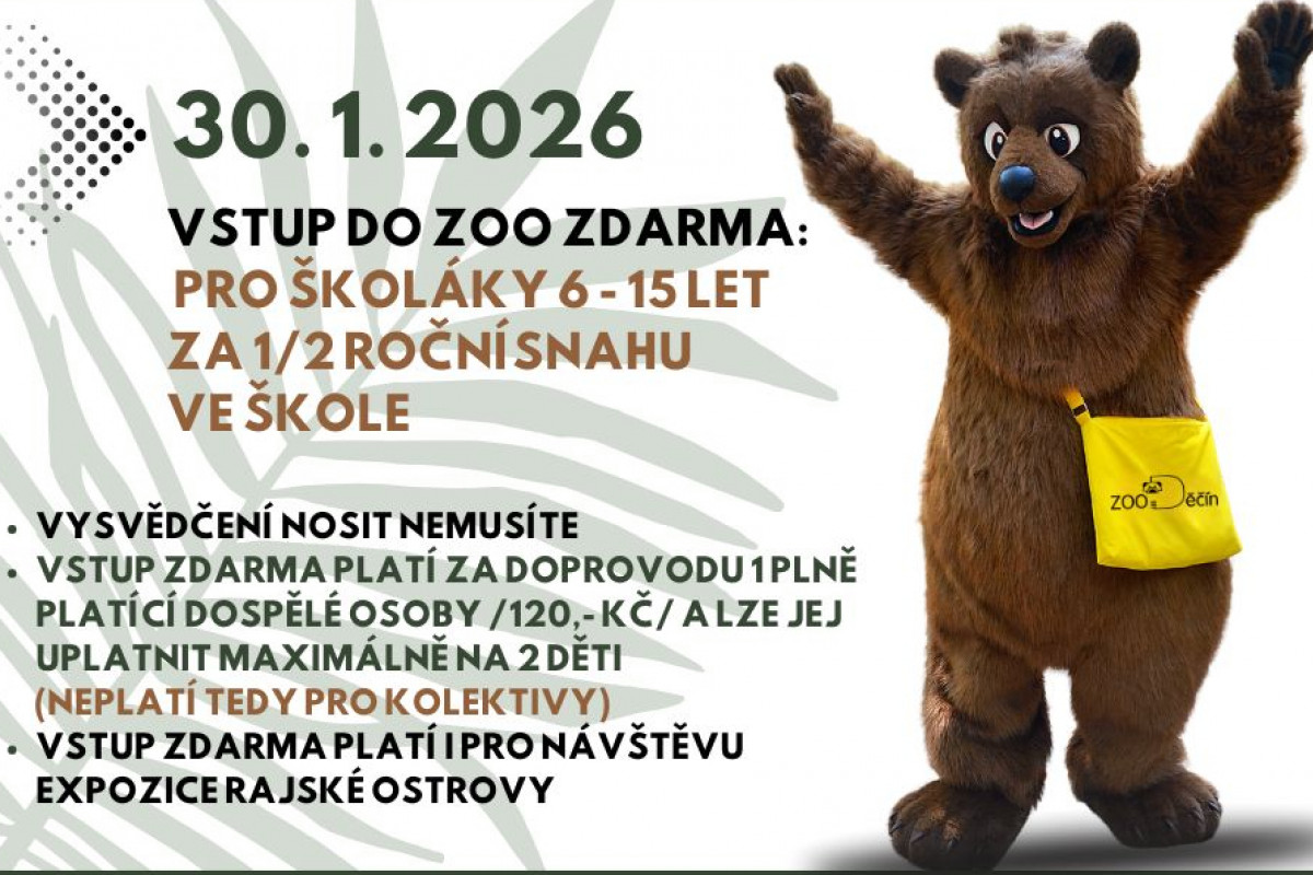 Zoologická zahrada Děčín: Vstup pro děti zdarma Zoologická zahrada Děčín: Vstup pro děti zdarma