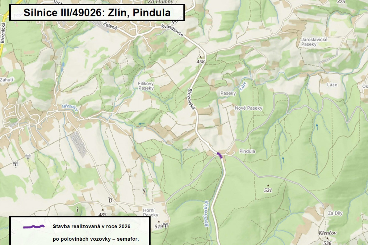 Křižovatka ve Zlíně na Pindule bude bezpečnější