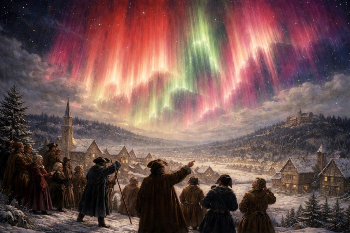 Polární záře nad Evropou: když věda hledala odpovědi v dějinách
