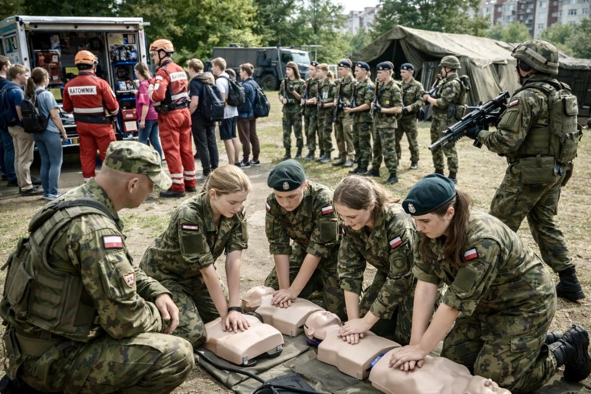 Polsko učí děti obranu. Vojáci ve školách a OPW programy Polsko učí děti obranu. Vojáci ve školách a OPW programy