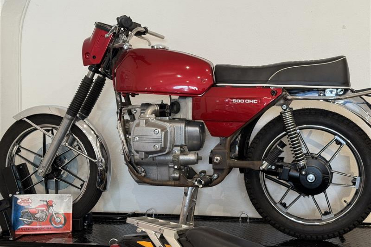 Prototyp motocyklu Jawa 500/824 Boxer v Muzeu Vysočiny Pelhřimov