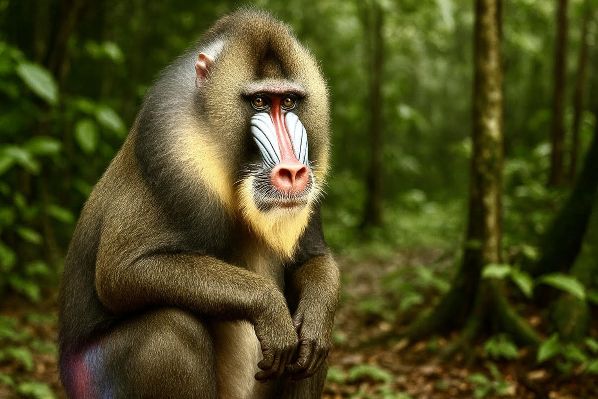 Mandril: nejbarevnější primát Afriky s rekordními „hordami“ Mandril: nejbarevnější primát Afriky s rekordními „hordami“