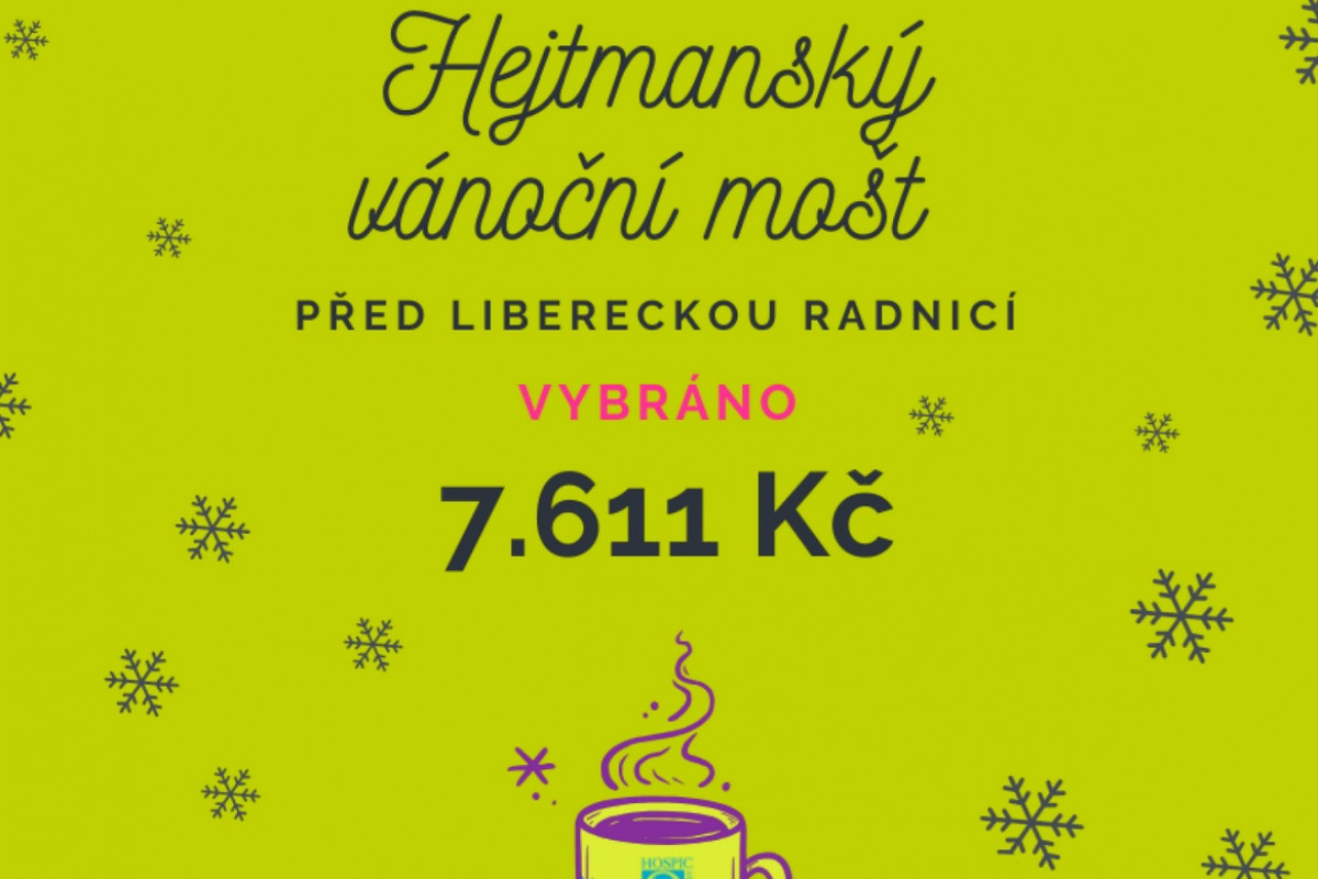 Čepování hejtmanského vánočního moštu vyneslo 7.611 korun