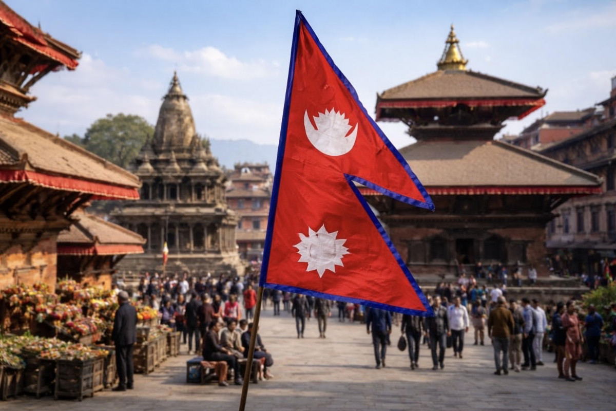 Nepál má jedinou neobdélníkovou státní vlajku na světě Nepál má jedinou neobdélníkovou státní vlajku na světě