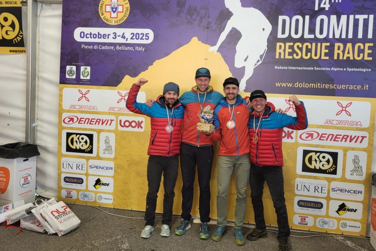 Vítězství v Dolomiti Rescue Race 2025 patří českým záchranářům