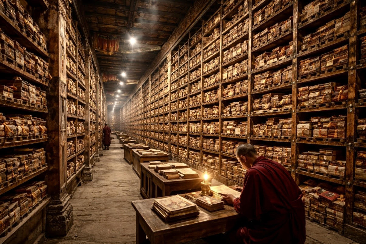 Tibetská knihovna: 84 000 rukopisů a mýty kolem nich