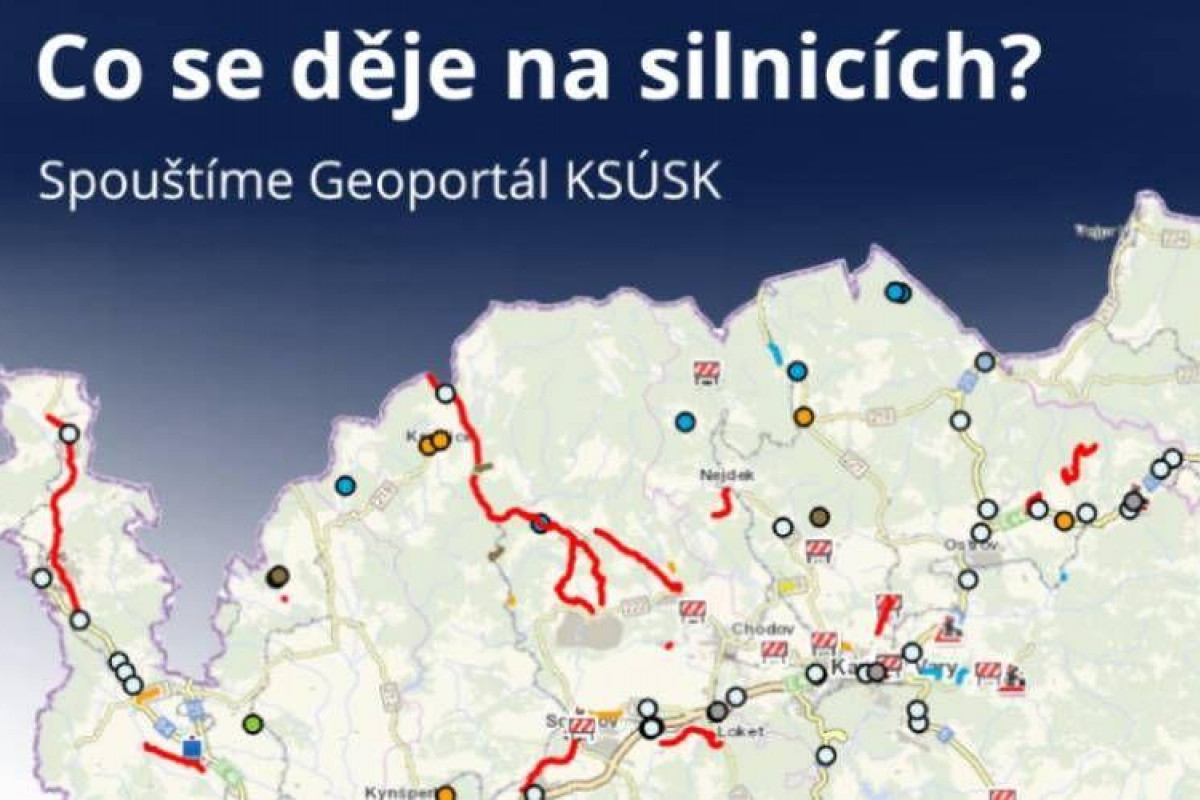 Krajská správa a údržba silnic spouští aplikaci Geoportál