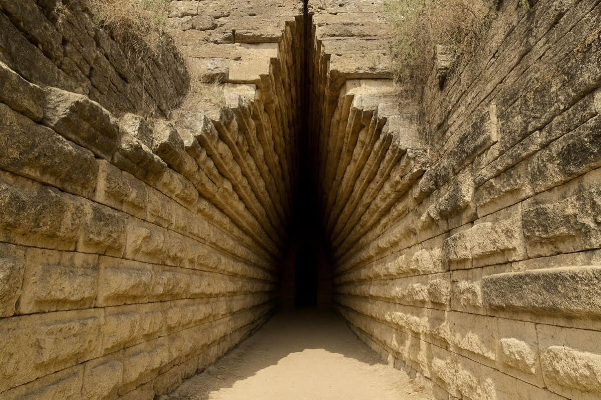 Královský kurgan v Kerči: Tholos Bosporu z 4. století př. n. l. Královský kurgan v Kerči: Tholos Bosporu z 4. století př. n. l.