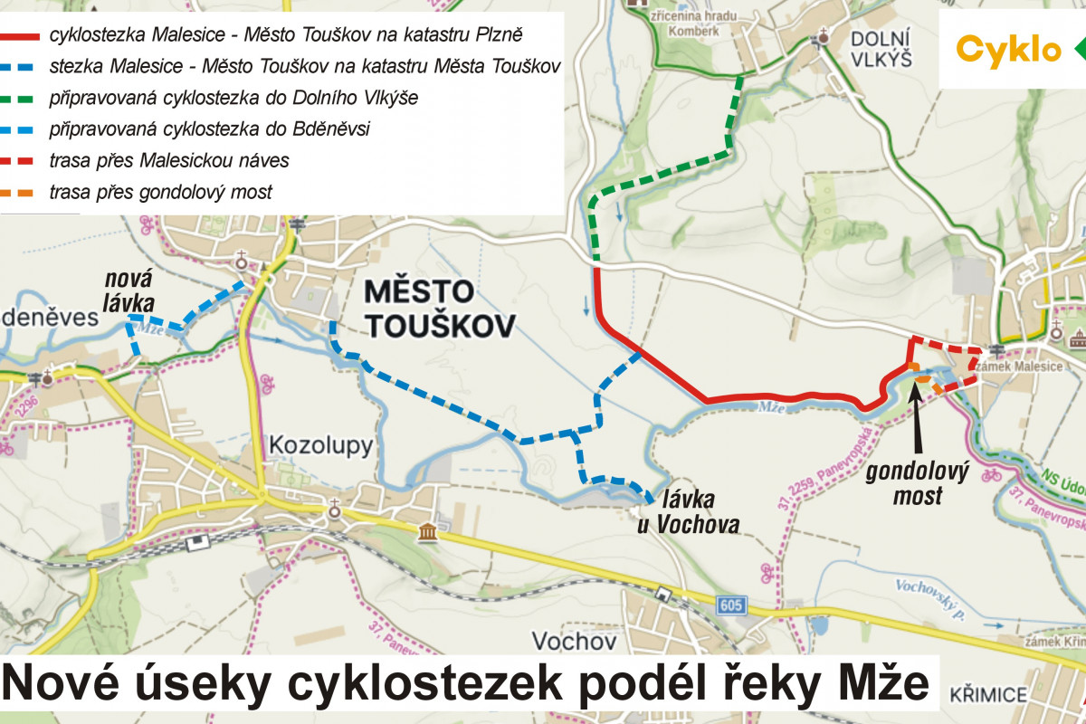 Plzeň začíná stavět další úsek greenway stezky Mže z Malesic