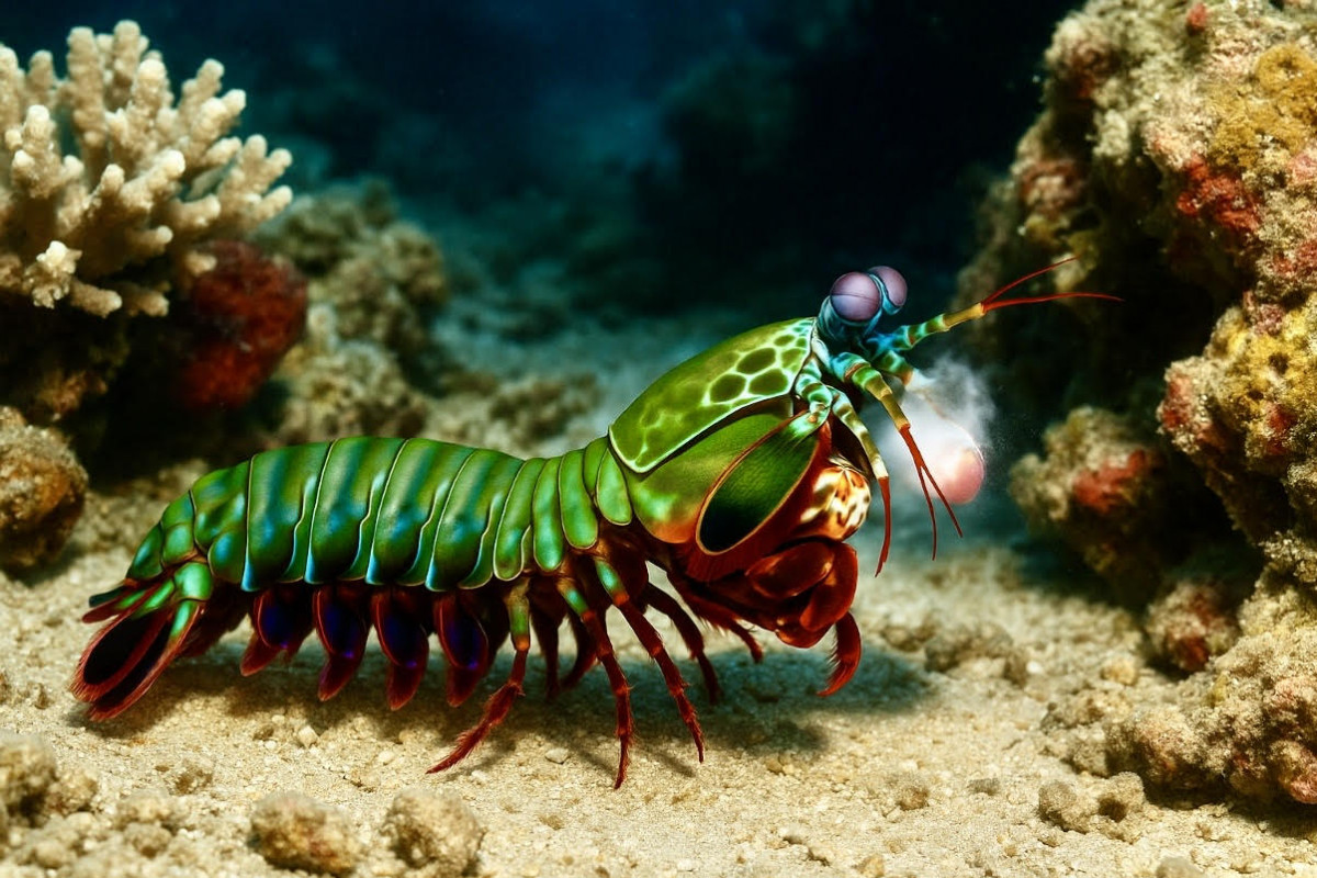 Strašek paví: „pěst“ korálových útesů s očima jako z jiného světa