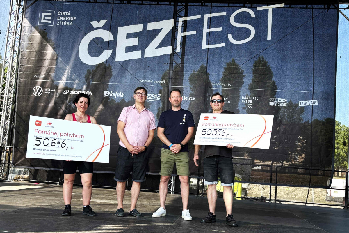 Oranžové kolo na chomutovském ČEZFESTu nadělovalo Oranžové kolo na chomutovském ČEZFESTu nadělovalo