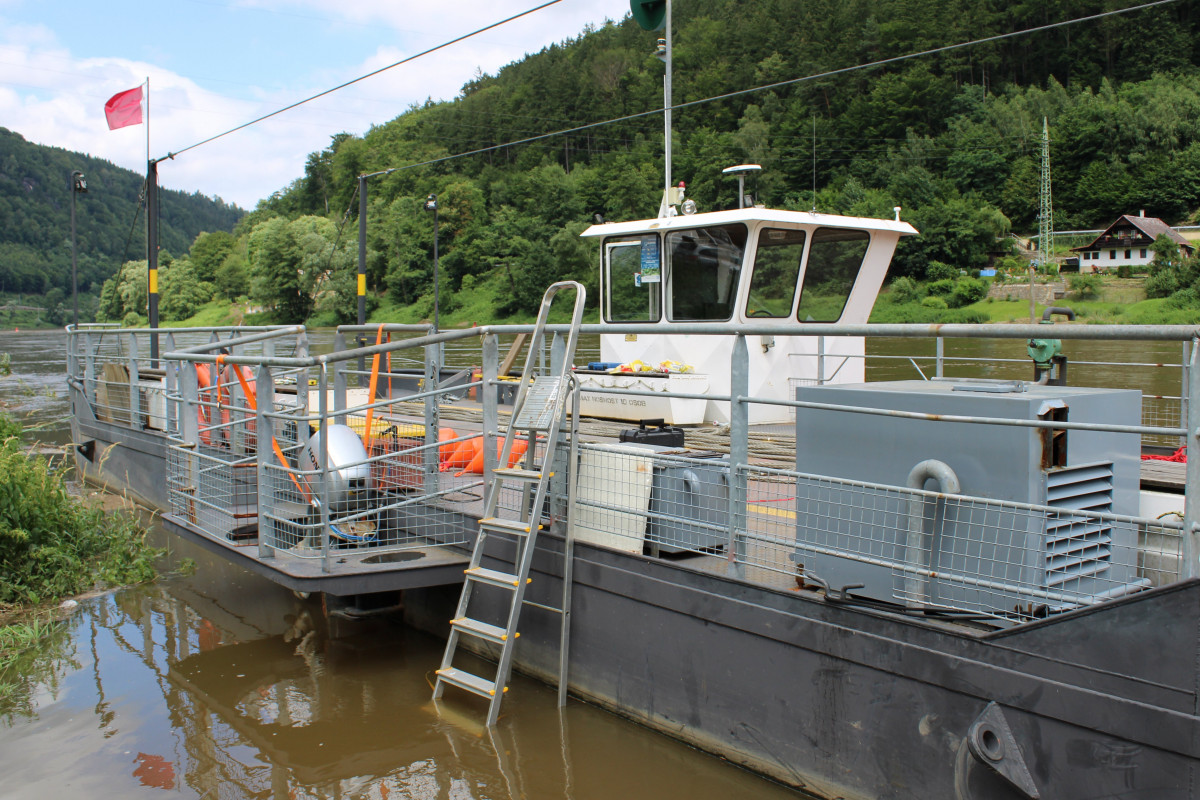 Přívoz v Dolním Žlebu opět v provozu