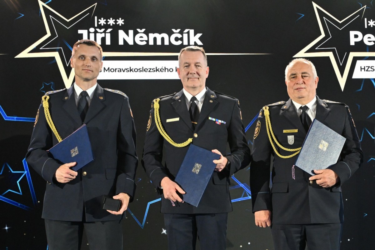 Hasič roku 2025: Ocenění byli zástupci HZS Moravskoslezského kraje