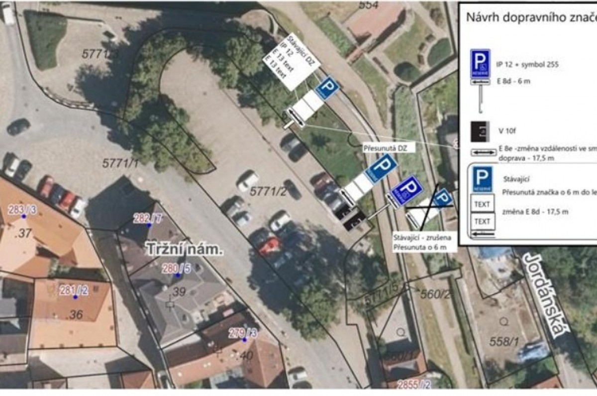 Tábor mění parkování před Střelnicí i na Tržním náměstí
