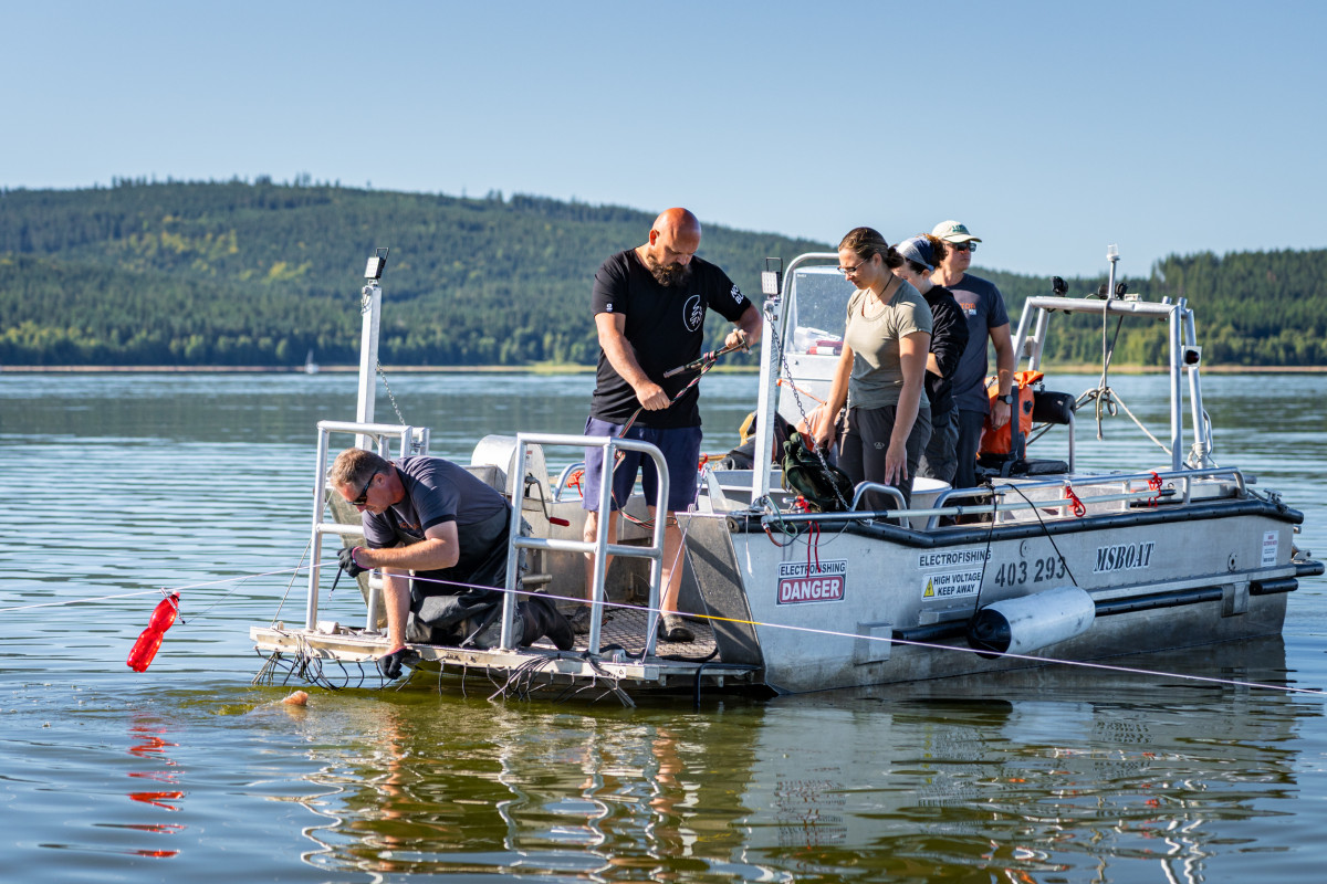V lipenské přehradě vrcholí čtrnáctidenní hydrobiologický průzkum