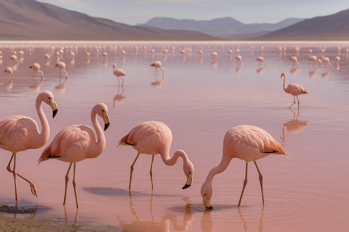 Plameňáci: filtrační „inženýři“ mezi solnými jezery a těžbou lithia