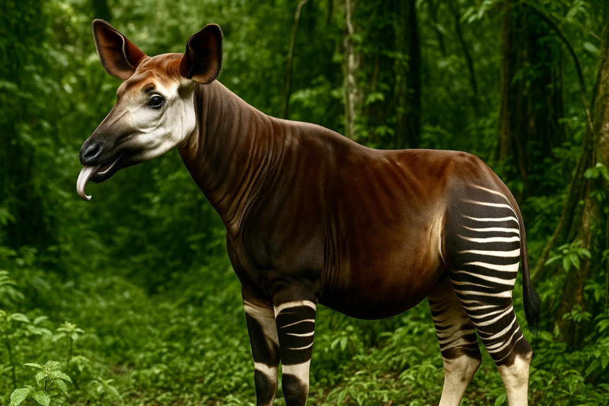 Okapi: záhadný příbuzný žirafy ze srdce afrického pralesa