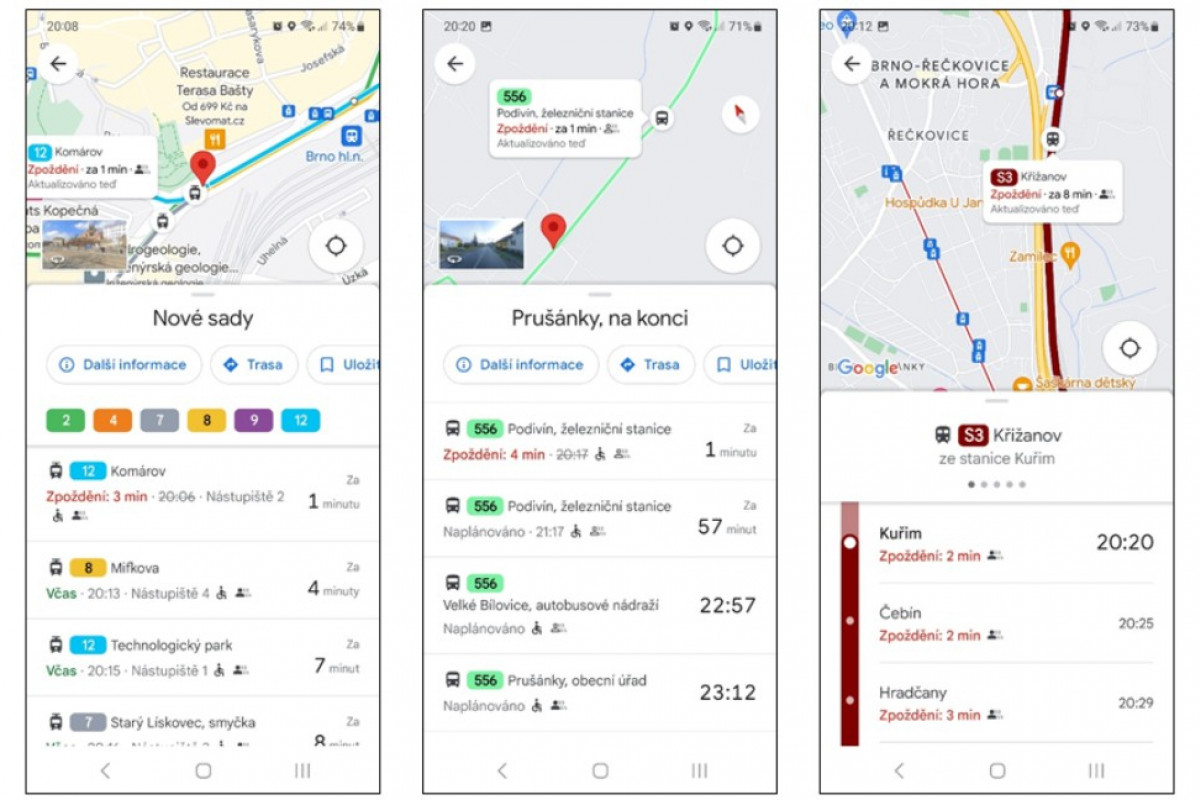 I na mapách Google nově informace o aktuálním provozu I na mapách Google nově informace o aktuálním provozu