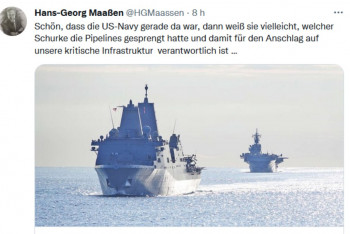 Kdo jiný než US Navy musí vědět, kdo se pohyboval okolo Nord Stream Kdo jiný než US Navy musí vědět, kdo se pohyboval okolo Nord Stream