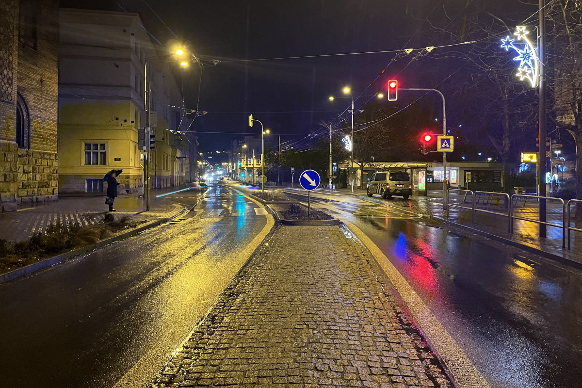Dopravní nehoda, sražená chodkyně v centru Ostravy