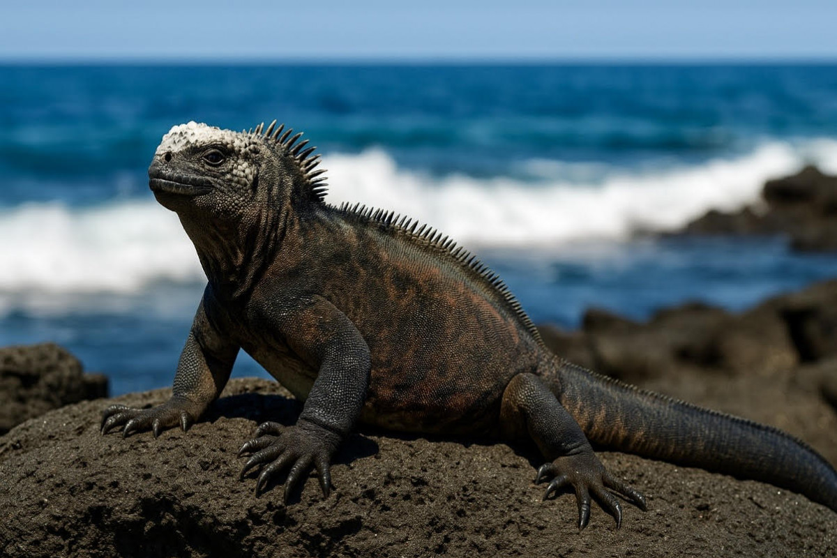 Leguán mořský: jediný „oceánský“ ještěr světa z Galapág