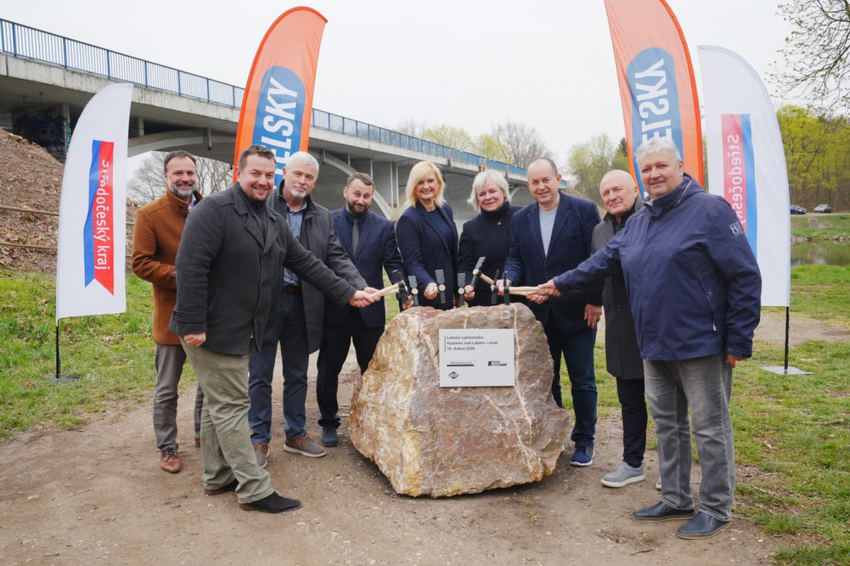 Byla zahájena výstavba nové části Labské cyklostezky Byla zahájena výstavba nové části Labské cyklostezky