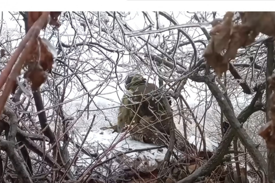 Frontová linie se nachází přibližně 20 kilometrů od Záporoží